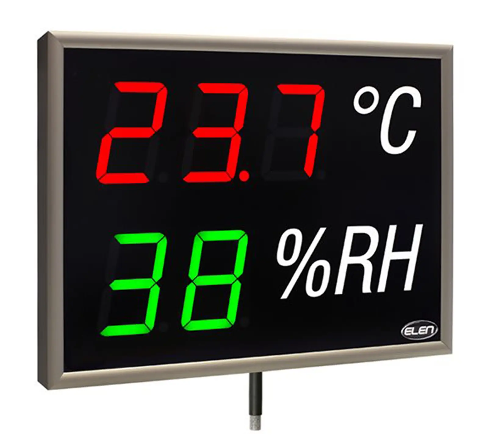 Large LED temperature and humidity display